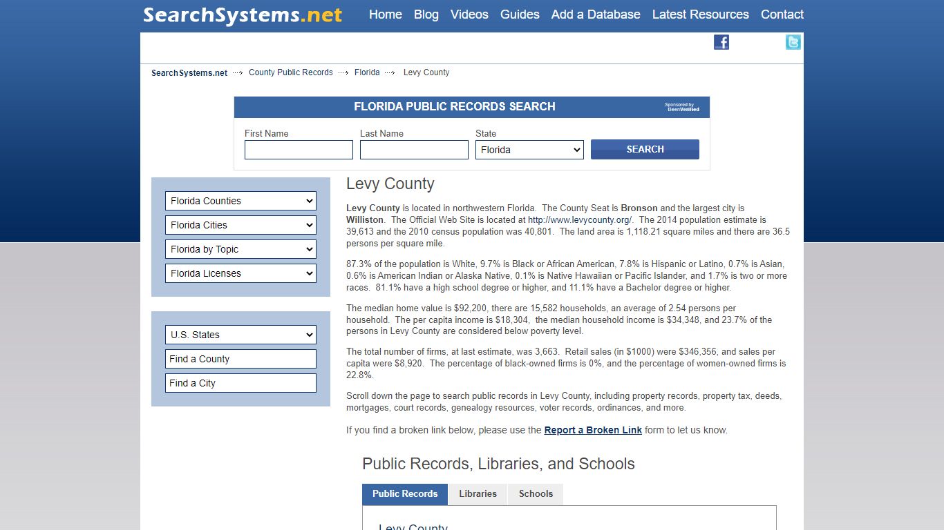 Levy County Criminal and Public Records
